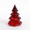 Picture of Waterford Crystal Set of 3 Green, Clear & Red Miniature Christmas Tree Figurines