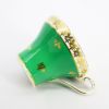 Picture of Aynsley English Bone China Green, Yellow & Gold Corset Shaped Tea Cup & Saucer