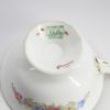 Picture of Shelley English Bone China 'Sheraton' Green Footed Tea Cup & Saucer