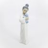 Picture of Lladro Porcelain 'My Cuddly Puppy' Girl with Toy Black Legacy Collection Figurine #6463 with Original Box