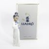 Picture of Lladro Porcelain 'My Cuddly Puppy' Girl with Toy Black Legacy Collection Figurine #6463 with Original Box