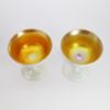 Picture of Pair of Carder Era Steuben Gold Calcite Shape #1044 Sherbet/Champagne Glasses