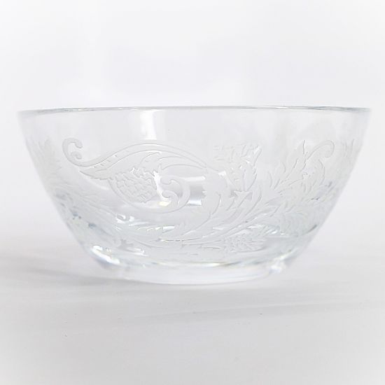 Picture of Christofle France Etched Crystal 'Orangerie' Bowl with Original Box