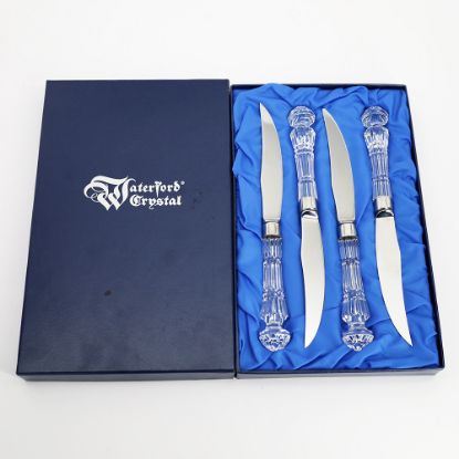 Picture of Set of 4 Waterford Crystal Handled Steak Knives in Original Box