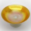 Picture of Antique Carder Era Steuben Glass Gold Calcite Footed Centerpiece Bowl, Shape #5150