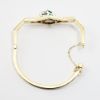 Picture of 14k Two-Tone Gold Emerald & Diamond Bangle Bracelet