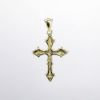 Picture of 14k Yellow Gold & Diamond Cross Pendant