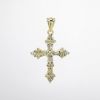 Picture of 14k Yellow Gold & Diamond Cross Pendant