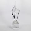 Picture of Daum France Crystal 'Flame' Sculpture with Original Box