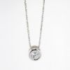 Picture of 14k White Gold Necklace with Diamond Solitaire Pendant