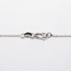 Picture of 14k White Gold & Diamond Station Necklace with Square Cut Diamond Diamond Pendant