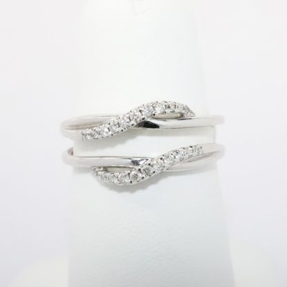 Picture of 14k White Gold & Diamond Insert Ring Enhancer