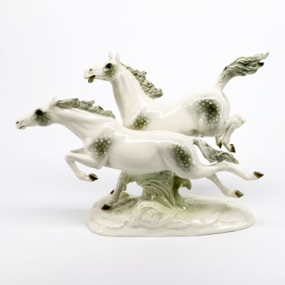 Picture of Hutschenreuther Porcelain "Freedom" Running Horses Figurine