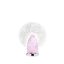 Picture of Lalique Crystal 'Hirondelles' Wireless Lamp in Pink Luster