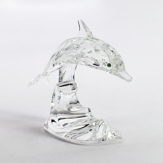 Picture of Swarovski Crystal 'Dolphin on Wave' Figurine #190365