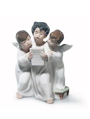 Picture of Lladro 4542 'Angels Group' Trio of Singing Angels Figurine