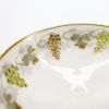 Picture of Pair of Jean Pouyat Limoges, France Porcelain Saucer Champagne Glasses with Plique-à-Jour Grapes