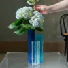 Picture of VIETRI 'Flora Glass' Blue Vase