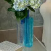 Picture of VIETRI 'Flora Glass' Blue Vase