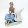 Picture of Lladro Rare 'My Swan' Girl With Swan Figurine
