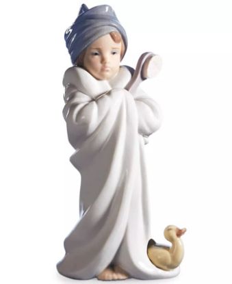 Picture of  Lladro ,'Bundled Bather' Child In Bath Towel Glossy Figurine #6800