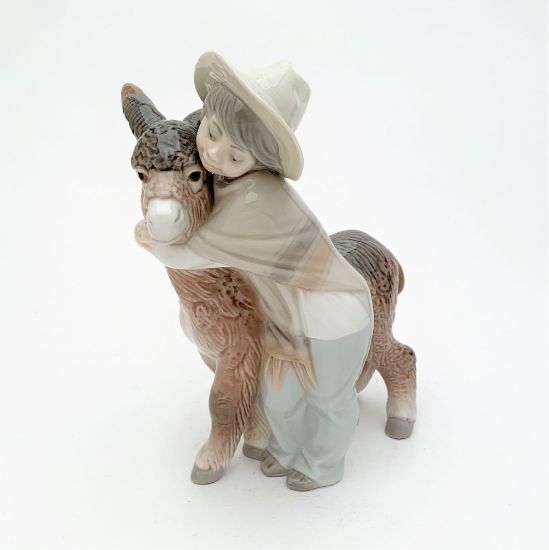 Picture of Lladro - 1181 'Platero & Marcelino' Boy With Donkey