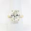 Picture of 14k Yellow Gold & GIA Certified Oval Brilliant Cut Solitaire Ring