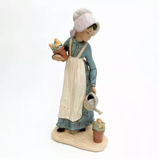 Picture of Lladro Rare 'Watering The Flowers' Gres Figuine #1016