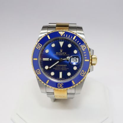 Picture of Rolex 18k Yellow and Stainless Steel Blue Dial Submariner 