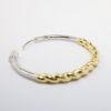 Picture of 18k Two Tone Gold Diamond Pavé Hoop Earrings