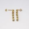 Picture of 14k Yellow Gold Dangling Diamond Earrings