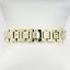 Picture of 14k Yellow Gold & Matte White Gold Men's Bracelet with Diamond Accents