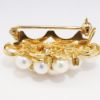 Picture of 14k Yellow Gold & Cultured Pearl Cluster Brooch with Diamond Accents