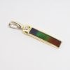 Picture of 18k Yellow Gold & Inlaid Ammolite Pendant with Diamond Accent