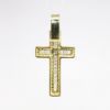 Picture of 18k Yellow Gold & Diamond Encrusted Cross Pendant