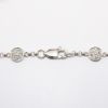 Picture of 14k White Gold & Round Brilliant Cut Diamond Stations Bracelet with Dangling Diamond Heart Charm