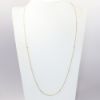 Picture of 14k Yellow Gold Necklace with White Gold & Bezel Set Diamond Stations