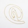 Picture of 14k Yellow Gold Necklace with White Gold & Bezel Set Diamond Stations