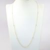 Picture of 14k Yellow Gold Necklace with White Gold & Bezel Set Diamond Stations