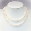 Picture of 26" Hand Knotted, White, Freshwater Cultured Pearl Necklace with 14k Gold Clasp