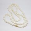 Picture of 26" Hand Knotted, White, Freshwater Cultured Pearl Necklace with 14k Gold Clasp