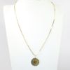 Picture of 18k Yellow Gold Necklace with Plique à Jour Rose Window Pendant