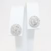 Picture of 14k White Gold & Multi Round Brilliant Cut Diamond Stud Earrings