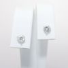 Picture of 14k White Gold & Round Brilliant Cut Diamond Solitaire Stud Earrings