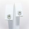 Picture of Platinum & Round Brilliant Cut Diamond Solitaire Stud Earrings