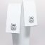 Picture of 14k White Gold & Round Brilliant Cut Diamond Solitaire Stud Earrings