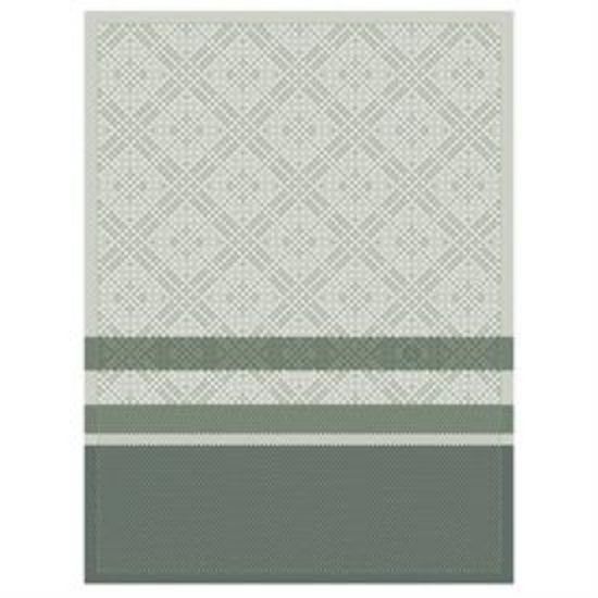 Picture of Le Jacquard Français Green Essentiel Graphique Tea Towel.