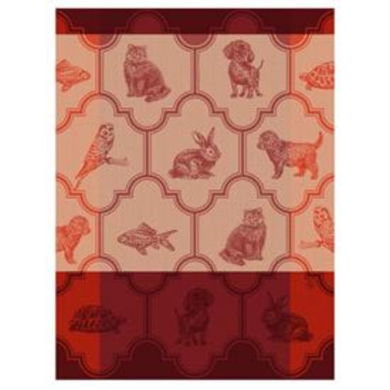 Picture of Le Jacquard Français Nos Acolytes Pink Tea Towel