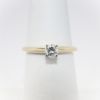 Picture of 14k Yellow Gold & Round Brilliant Cut Diamond Solitaire Engagement Ring