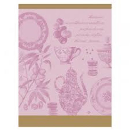 Picture of Le Jacquard Français "Macarons" Pink Tea Towel